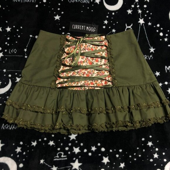 Dolls Kill Of The Undergrowth Mini Skirt - Picture 1 of 4